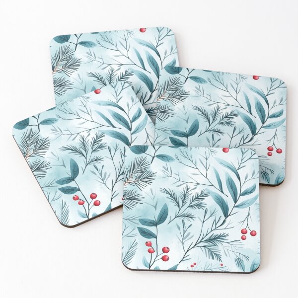 Item preview, Botanical Branches on Aqua Background designed and sold by Desireehaz.