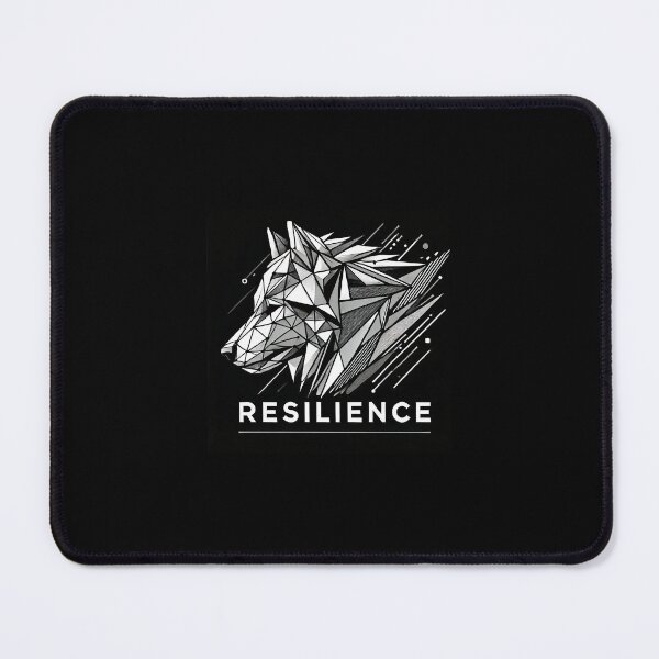 Item preview, Resilience: Geometric Wolf Silhouette Design designed and sold by printempstg.