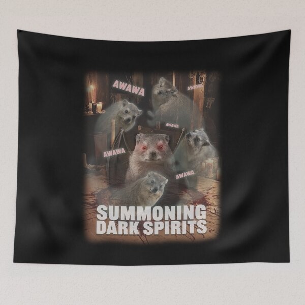 Item preview, Summoning Dark Spirits Rock Hyrax designed and sold by mrhyrax.