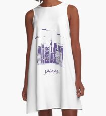 Unusual Japanese architecture. A-Line Dress
