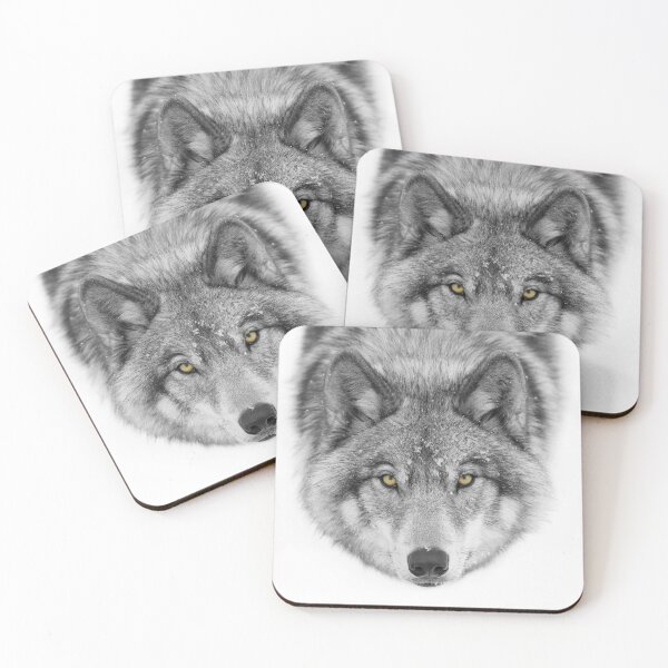 Item preview, Yellow Eyes - Timber Wolf  designed and sold by James Cumming.