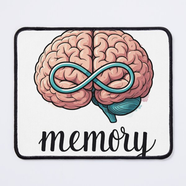 Item preview,  showcasing the brain as a symbol of memory and the infinity symbol representing the limitless potential of our minds designed and sold by zatum.