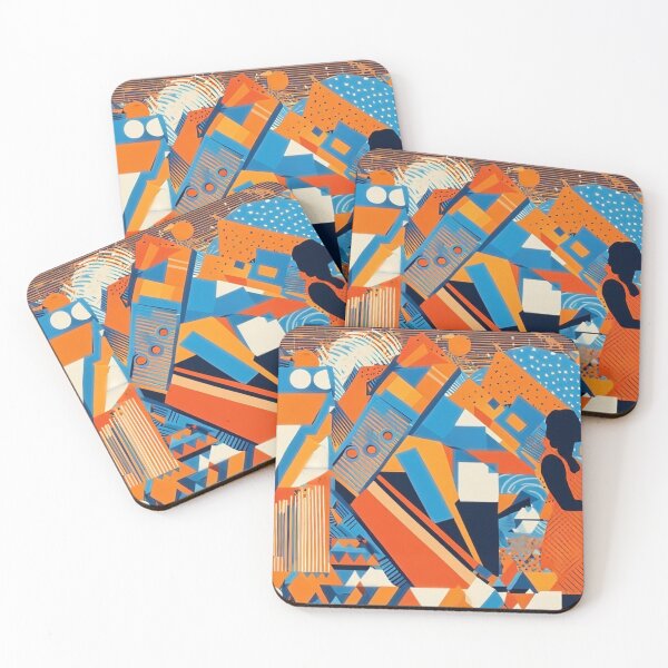 Item preview, Vibrant Silhouette: The Intersection of Self and Abstract designed and sold by Mirrafoto.