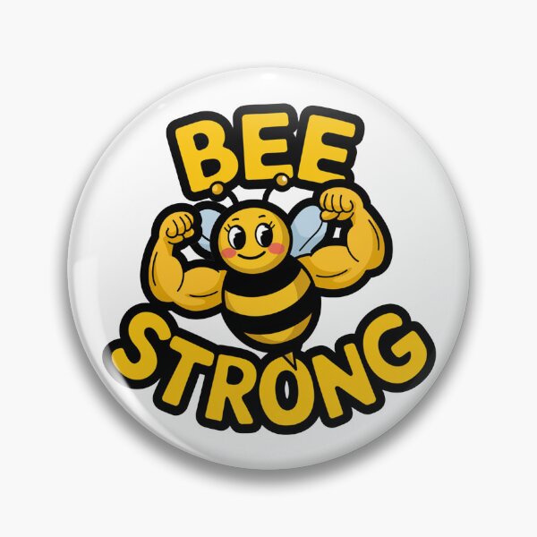 Item preview, Bee Strong Sticker – Empowerment & Resilience designed and sold by MonkiFlipp.