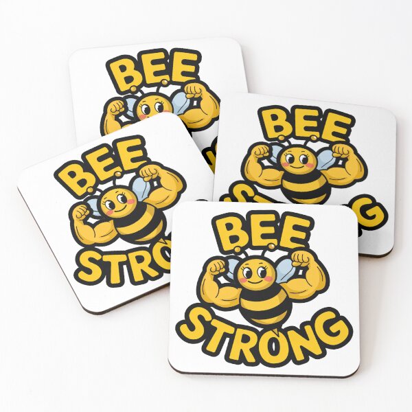 Item preview, Bee Strong Sticker – Empowerment & Resilience designed and sold by MonkiFlipp.