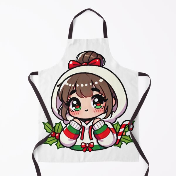 Item preview, Kawaii Christmas Girl with Holly Hoodie - Bangsbun Original designed and sold by bangsbun.