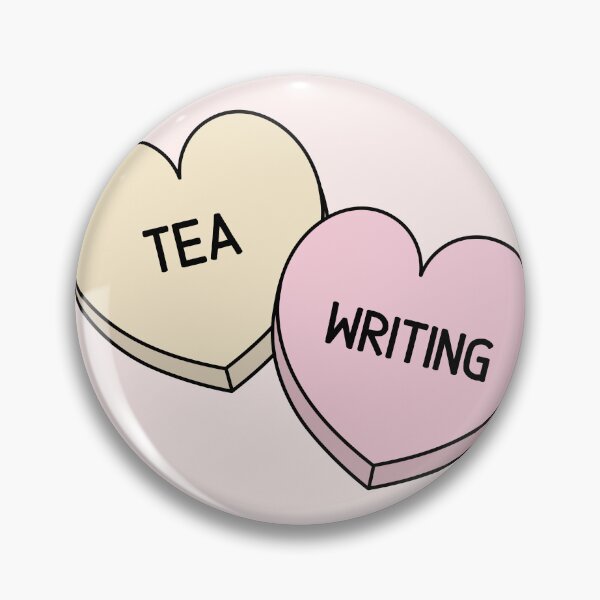 Item preview, Tea and Writing Candy Hearts designed and sold by humnoo.