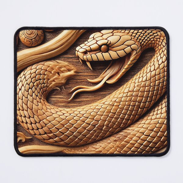 Item preview, Carved Wooden Snake – Year of the Snake designed and sold by lAnJefurtifeu.