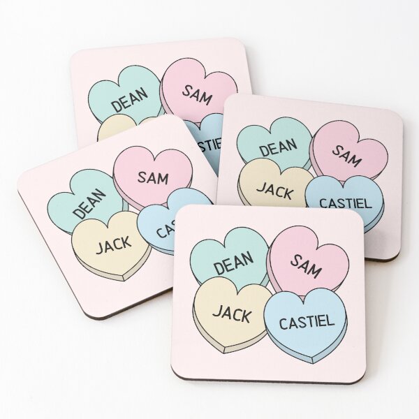 Item preview, Supernatural Team Free Will 2.0 Candy Hearts designed and sold by humnoo.