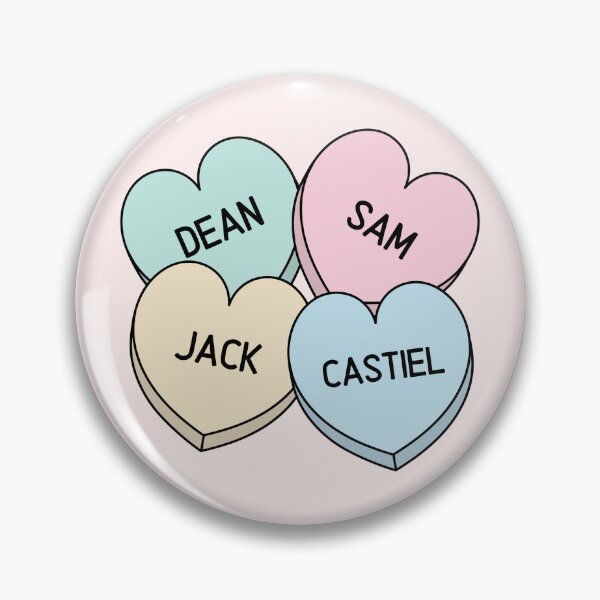 Item preview, Supernatural Team Free Will 2.0 Candy Hearts designed and sold by humnoo.