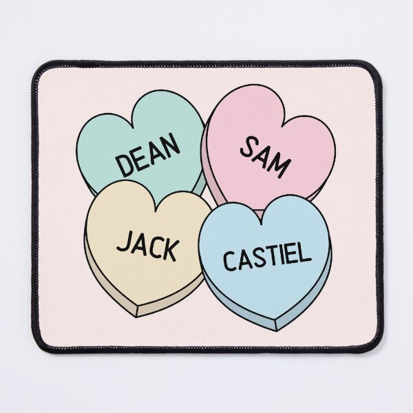 Item preview, Supernatural Team Free Will 2.0 Candy Hearts designed and sold by humnoo.