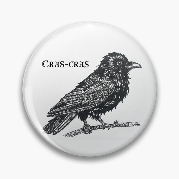 Item preview, Punny Latin Crow - Crās Crās designed and sold by ThatBird.