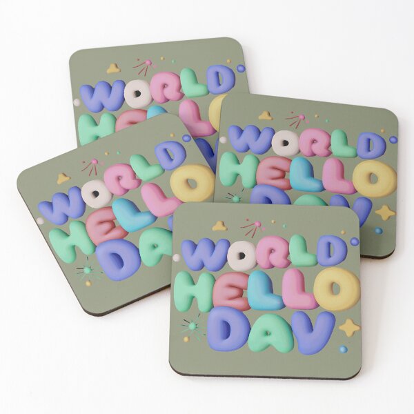 Item preview, Colorful World Hello Day Ballon designed and sold by taherismail.