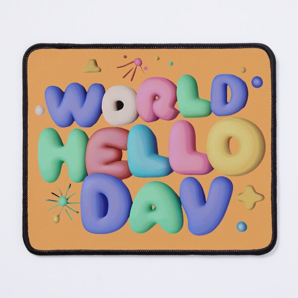 Item preview, Colorful World Hello Day Ballon designed and sold by taherismail.