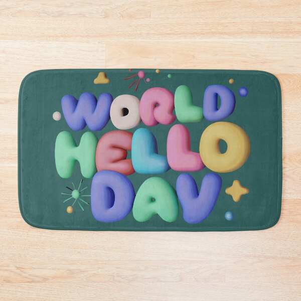 Item preview, Colorful World Hello Day Ballon designed and sold by taherismail.