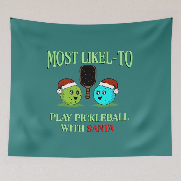 Artikelvorschau, Wer spielt am ehesten Pickleball mit dem Weihnachtsmann? entworfen und verkauft von box-artshop.