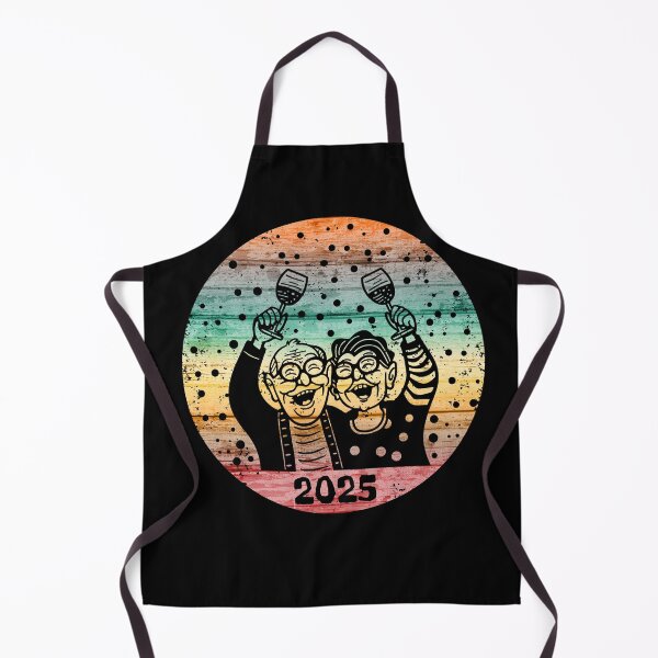 Item preview, Happy New Year 2025 Old Couple Grandma Grandpa designed and sold by Maggie Mustard.