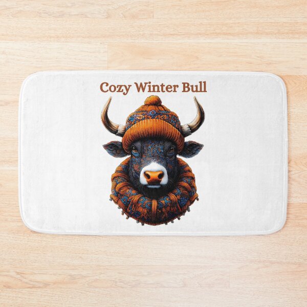 Item preview, Cozy Winter Bull designed and sold by BukkyStory.