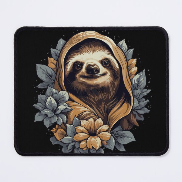 Item preview, Cool sloth with flowers designed and sold by drizzd.