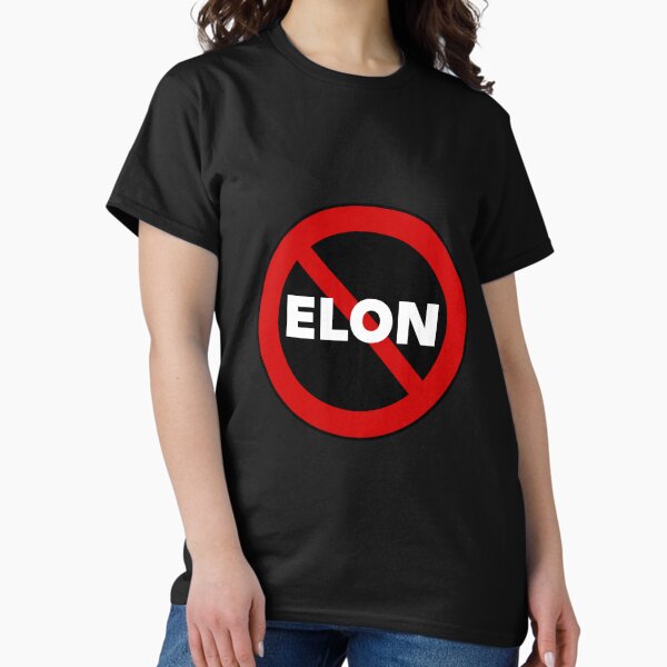 Item preview, NO ELON! Round Anti-Elon Musk Bumper Sticker Decal For Tesla Owners! Sticker designed and sold by MiaSky Fox.