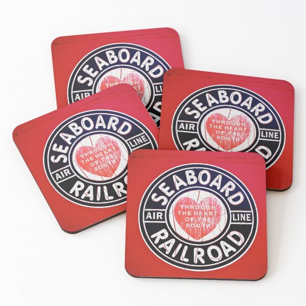 Item preview, Vintage Seaboard Railroad Sign Art Print - Engine 209 "Through the Heart of the South" designed and sold by FraireDesign.