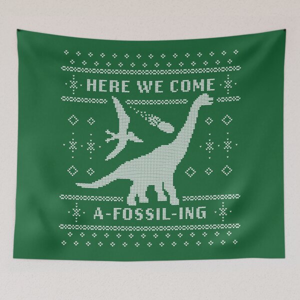Item preview, Here We Come A-Fossil-ing Holiday Sweater designed and sold by KevinHedet.