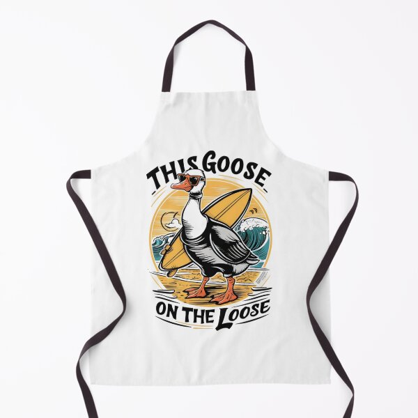 Item preview, Surfer goose. designed and sold by MyHappyArtShop.