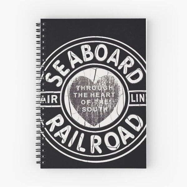 Artikelvorschau, Vintage Schwarz-Weiß Seaboard Railroad Schild Kunstdruck - Lokomotive 209 "Durch das Herz des Südens" entworfen und verkauft von FraireDesign.