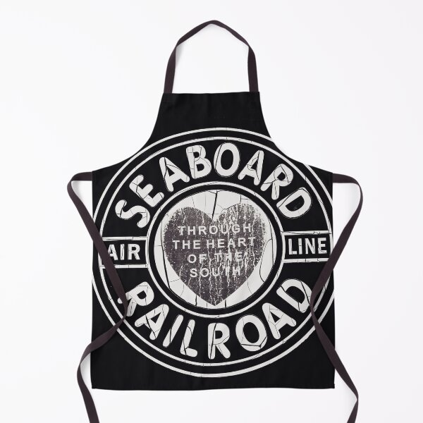Item preview, Vintage Black and White Seaboard Railroad Sign Art Print - Engine 209 "Through the Heart of the South" designed and sold by FraireDesign.