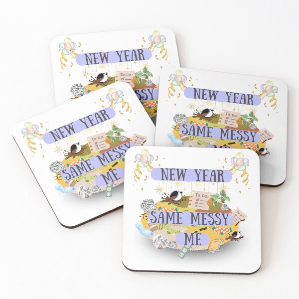 Item preview, New Year, Same Messy Me - Funny & Relatable Design designed and sold by SHK-Designs.
