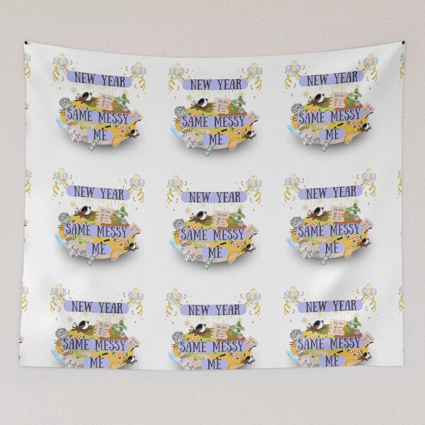 Item preview, New Year, Same Messy Me - Funny & Relatable Design designed and sold by SHK-Designs.