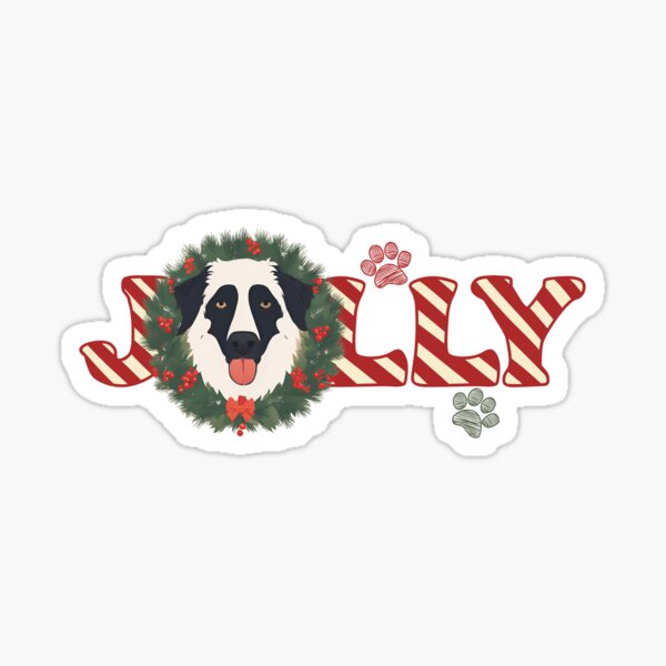 Item preview, Jolly Christmas - Carpathian Shepherd Nose Edition designed and sold by GoodyPaws.