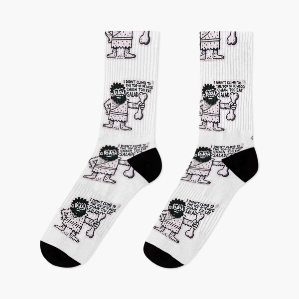 Item preview, I Didn’t Climb to the Top of the Food Chain to Eat Salad - Funny Caveman designed and sold by polo-designs.