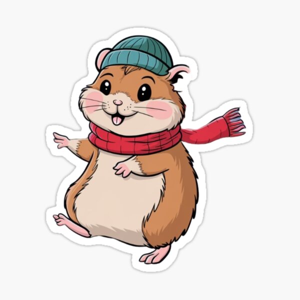 Item preview, Cute Hamster Christmas designed and sold by TrueHeroArt.