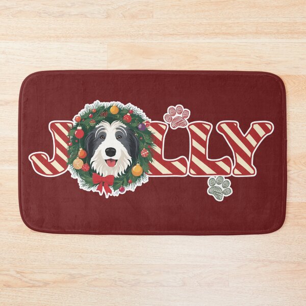 Item preview, Jolly Christmas - Polish Lowland Sheepdog Nose Edition designed and sold by GoodyPaws.