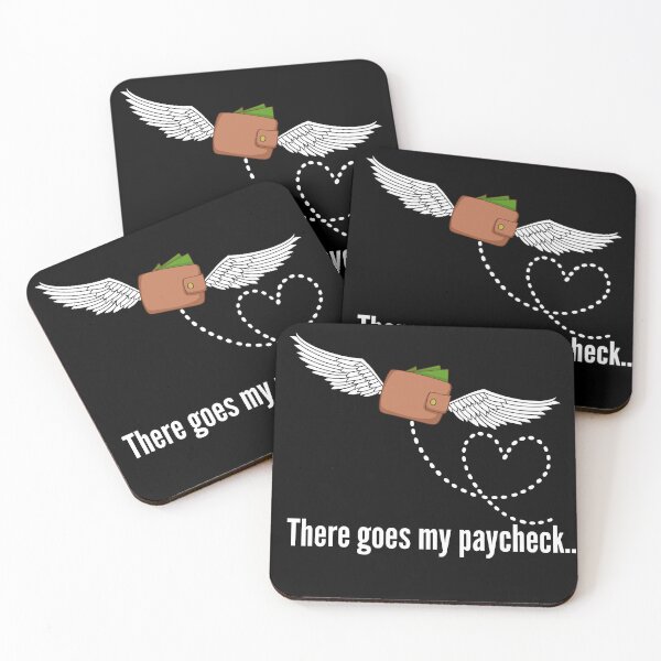 Item preview, Money Flies Away Wallet with Wings - white designed and sold by VasInd.