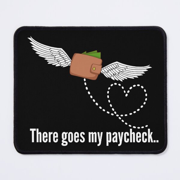 Item preview, Money Flies Away Wallet with Wings - white designed and sold by VasInd.