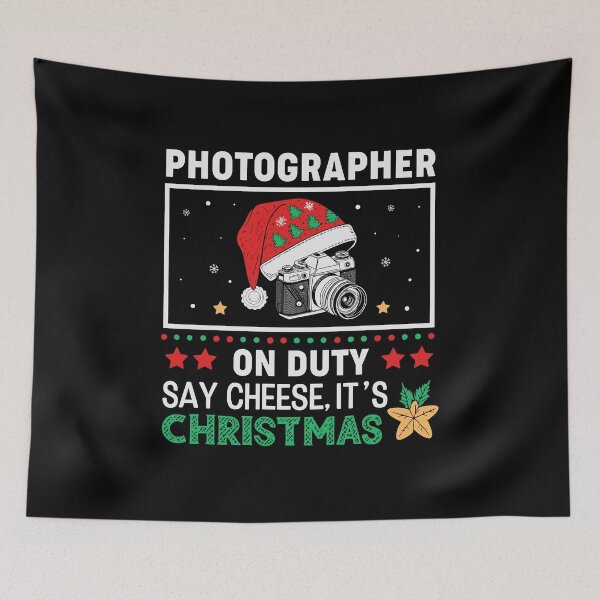 Artikelvorschau, Fotograf Weihnachten - Im Dienst Say Cheese entworfen und verkauft von tmerchtrends.