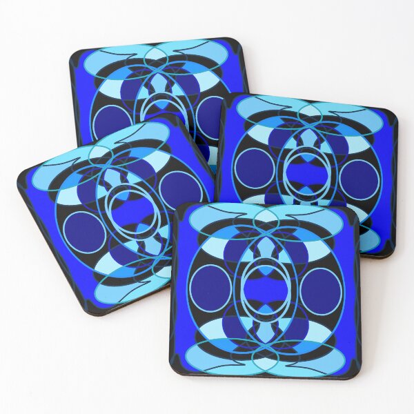 Item preview, Blue symmetrical pattern  designed and sold by Stefrait-7.