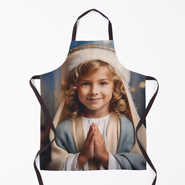 Item preview, A child dressed in a traditional nativity costume with a head covering and robe designed and sold by homydesign.