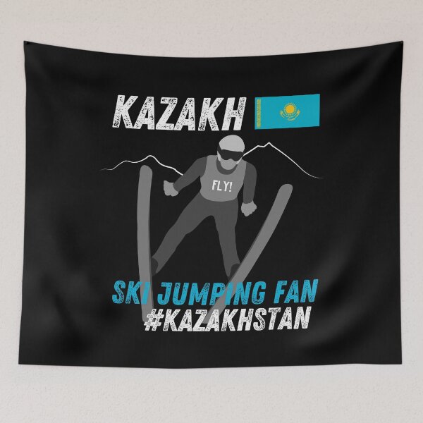 Item preview, SKI JUMPING FAN - kazakh designed and sold by youraircraftart.