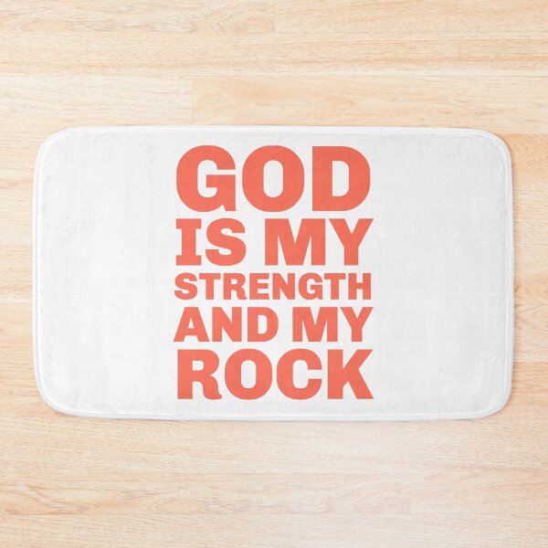 Item preview, God Is My Strength - Positive Inspirational Religious Quotes  designed and sold by Sunserize Designs.