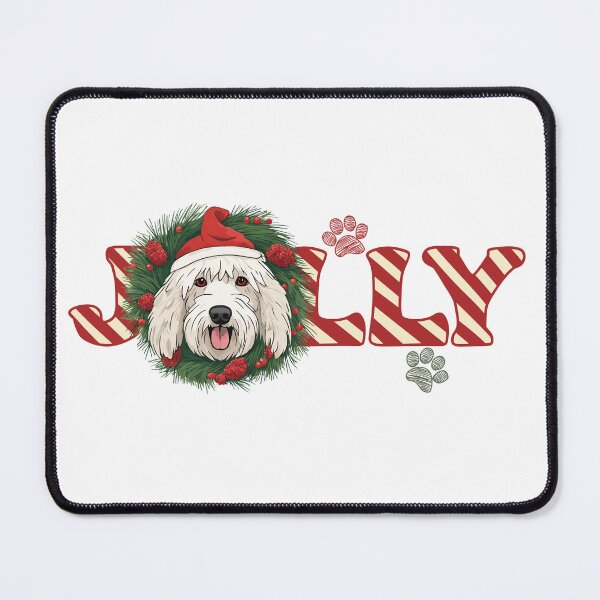 Item preview, Jolly Christmas - Komondor Nose Edition designed and sold by GoodyPaws.