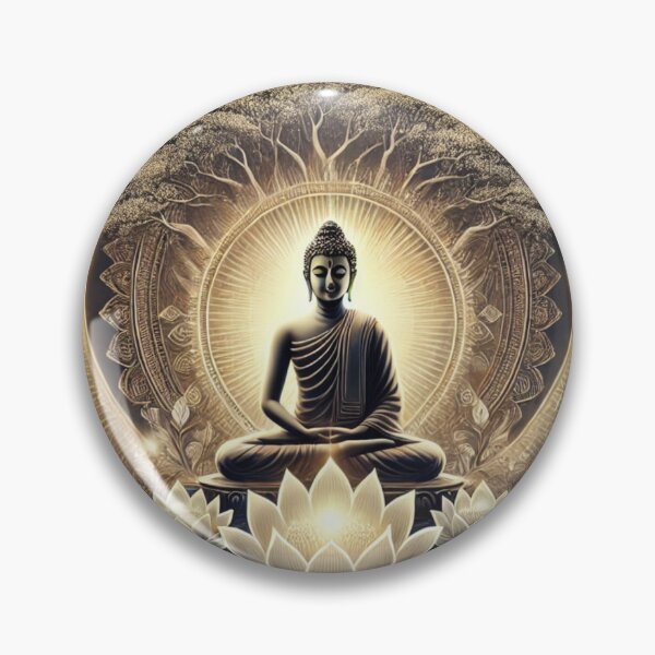 Item preview, "Enlightened Serenity: Gautam Buddha Under the Bodhi Tree" designed and sold by IINSPIRA.