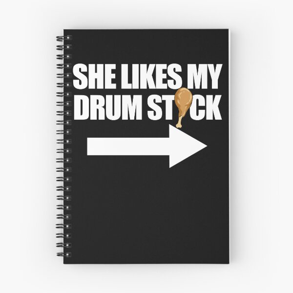 Item preview, She Likes My Drumstick Raunchy Men's Couples Thanksgiving Gear designed and sold by DynamicDesign.