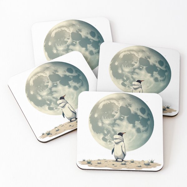 Item preview, penguin on the moon designed and sold by Henrique1801.