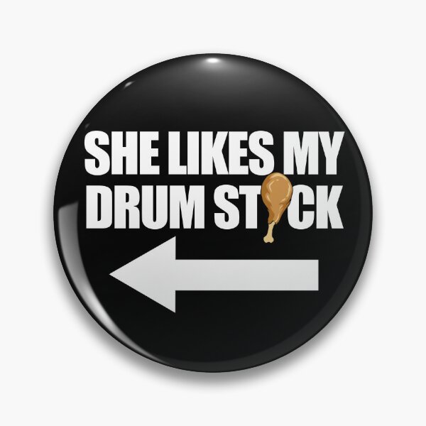 Item preview, She Likes My Drumstick Raunchy Men's Couples Thanksgiving Gear designed and sold by DynamicDesign.