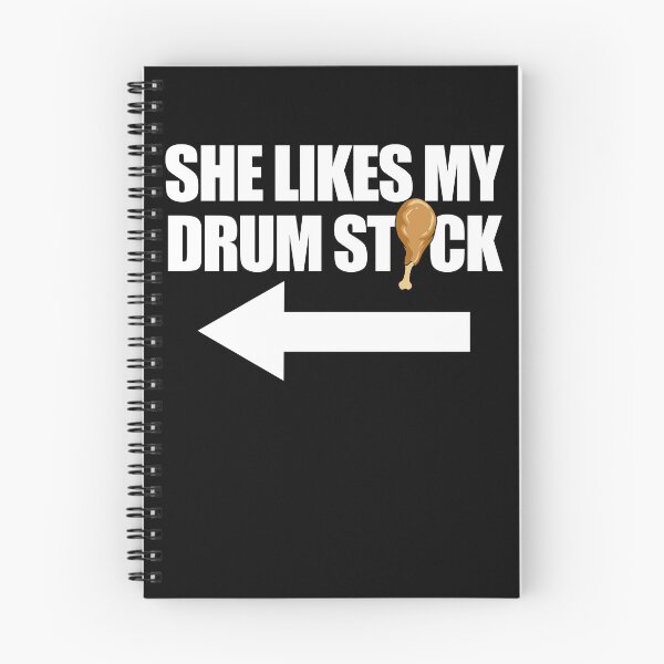 Item preview, She Likes My Drumstick Raunchy Men's Couples Thanksgiving Gear designed and sold by DynamicDesign.