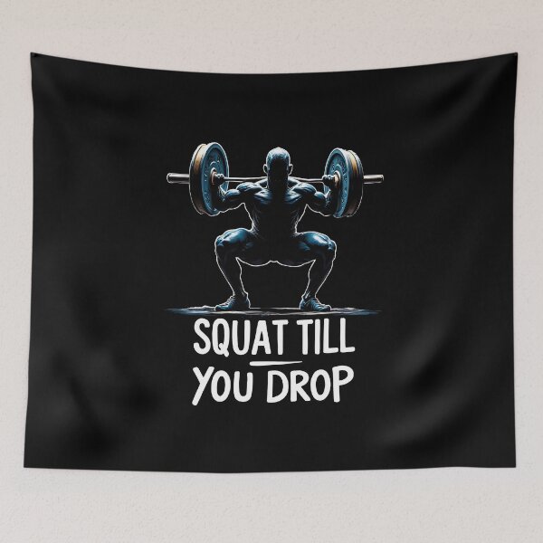 Item preview, Built in the Rack: Squat Till You Drop designed and sold by ArtCreator2023.