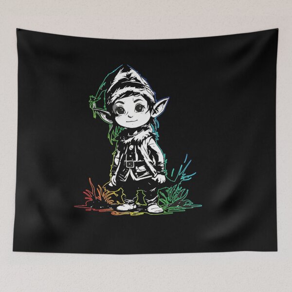 Item preview, Rainbow christmas elf - santa claus designed and sold by Bukhisz.